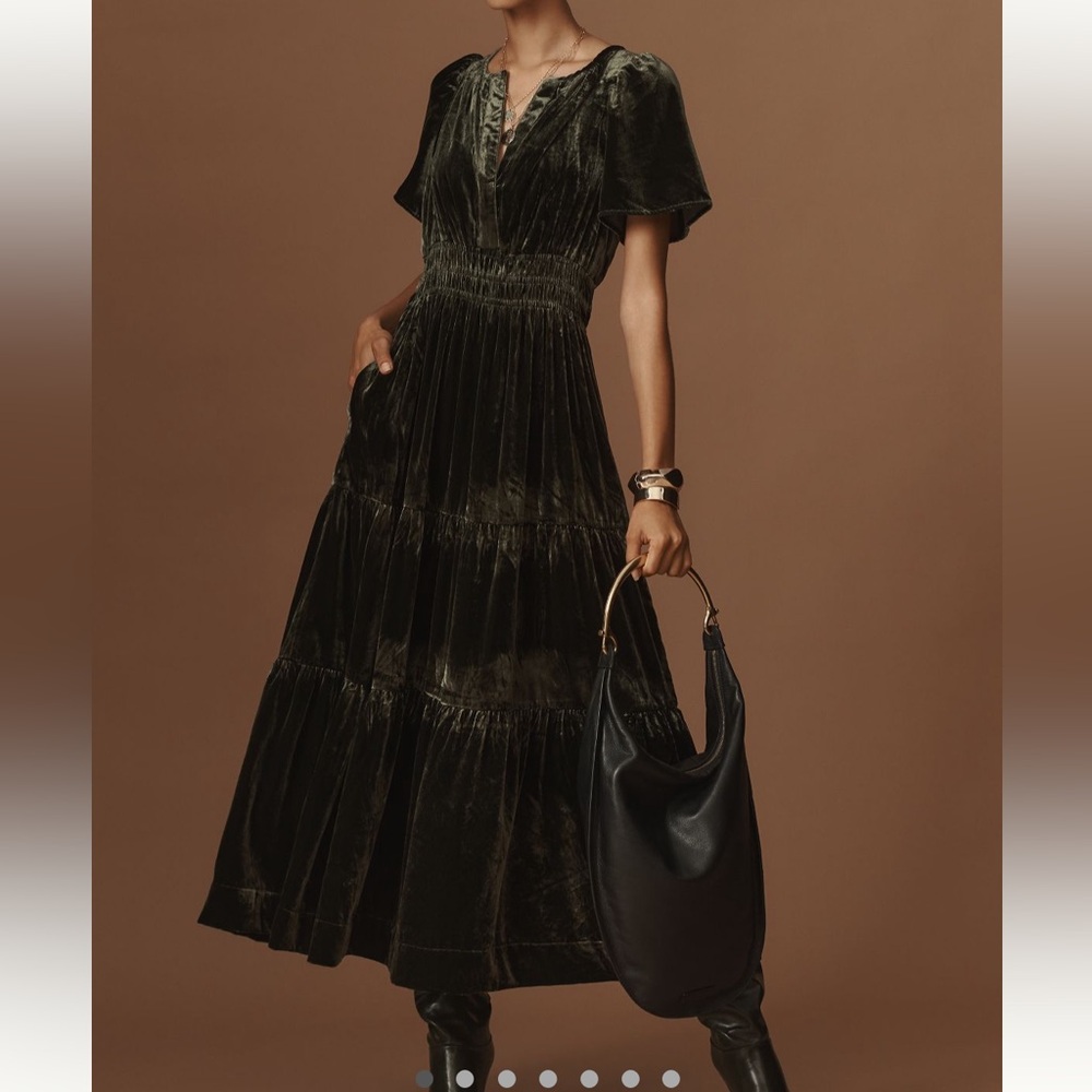 Anthropologie The Somerset maxi dress : velvet edition